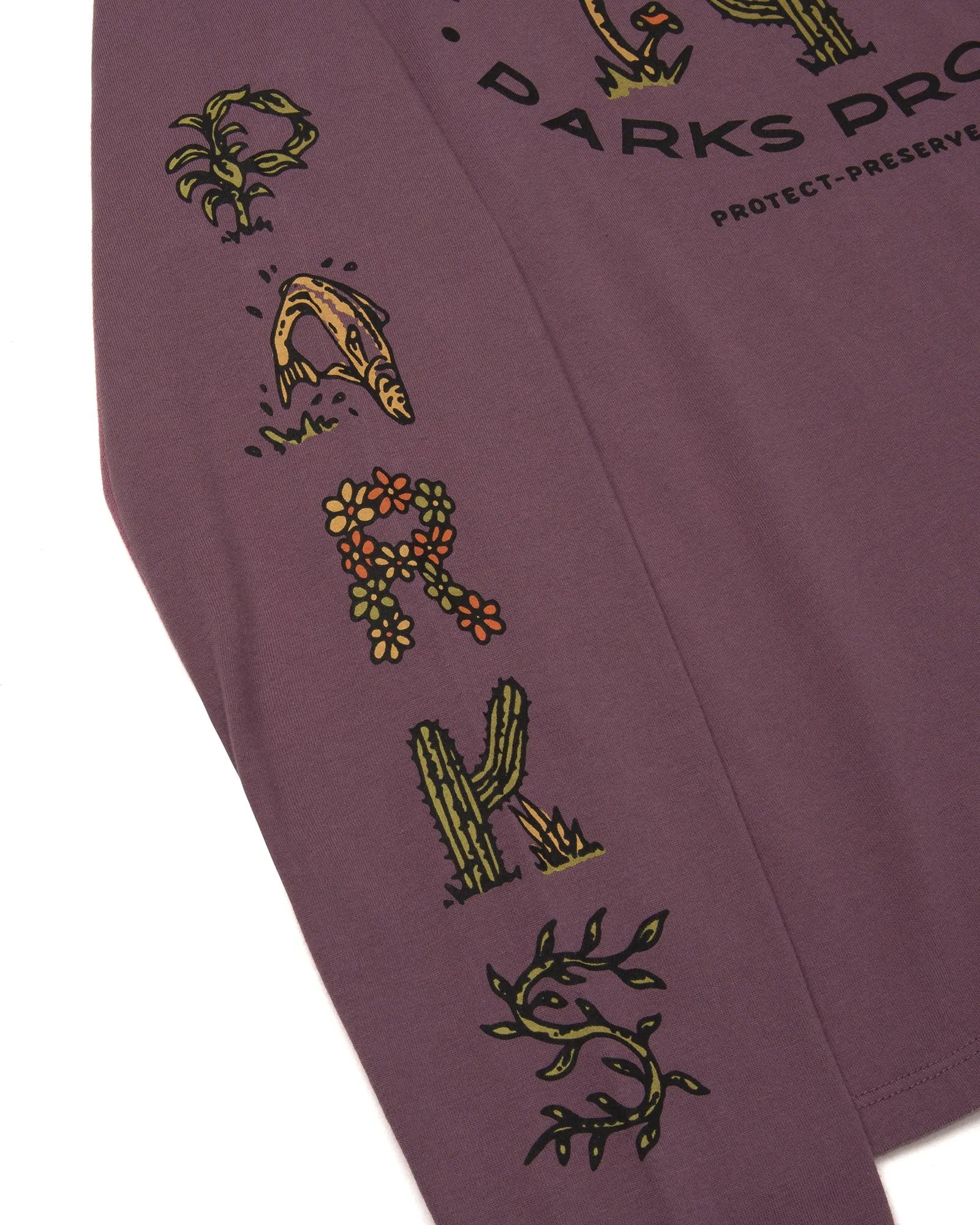 90s Doodle Parks Boxy Long Sleeve Tee