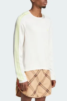 adidas x Wales Bonner Knit Long Sleeve Tee - Chalk White / Semi Frozen Yellow