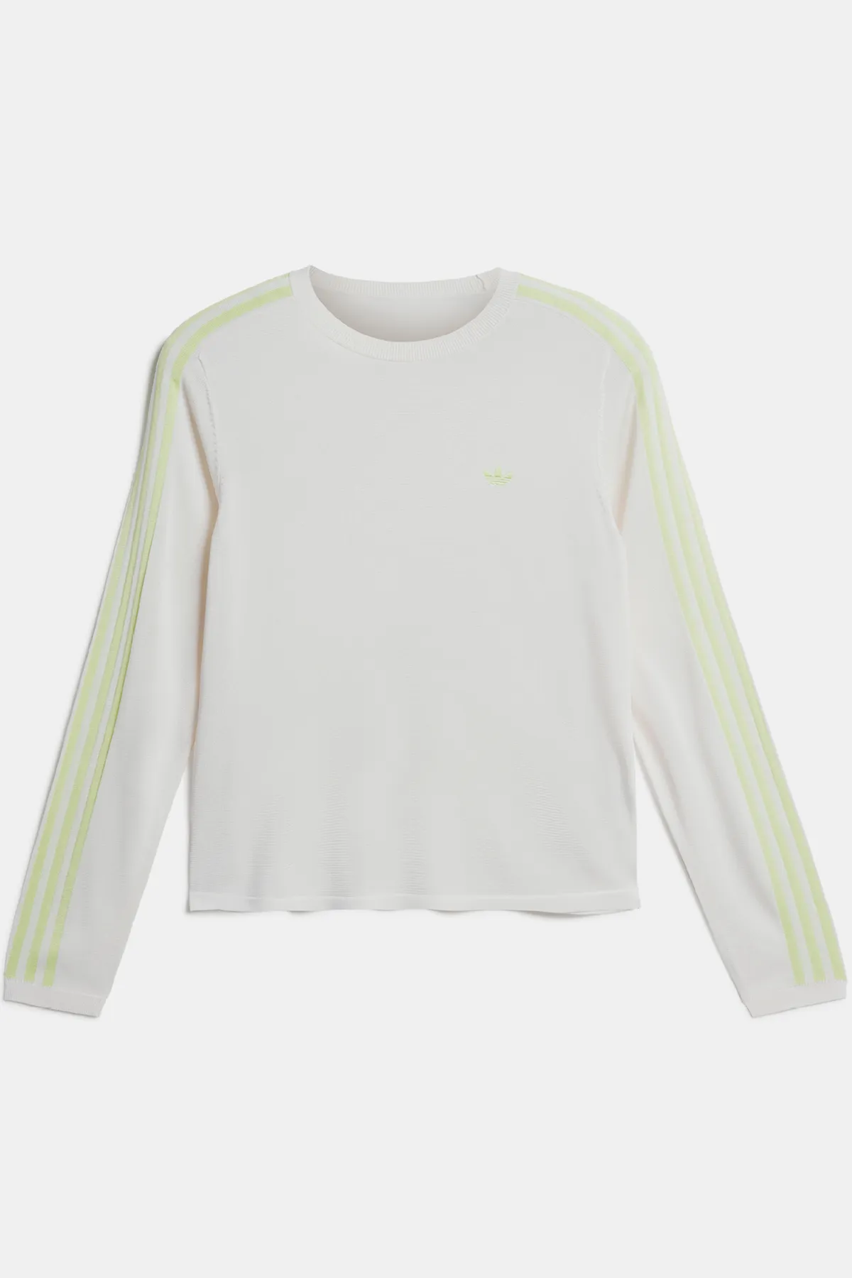 adidas x Wales Bonner Knit Long Sleeve Tee - Chalk White / Semi Frozen Yellow