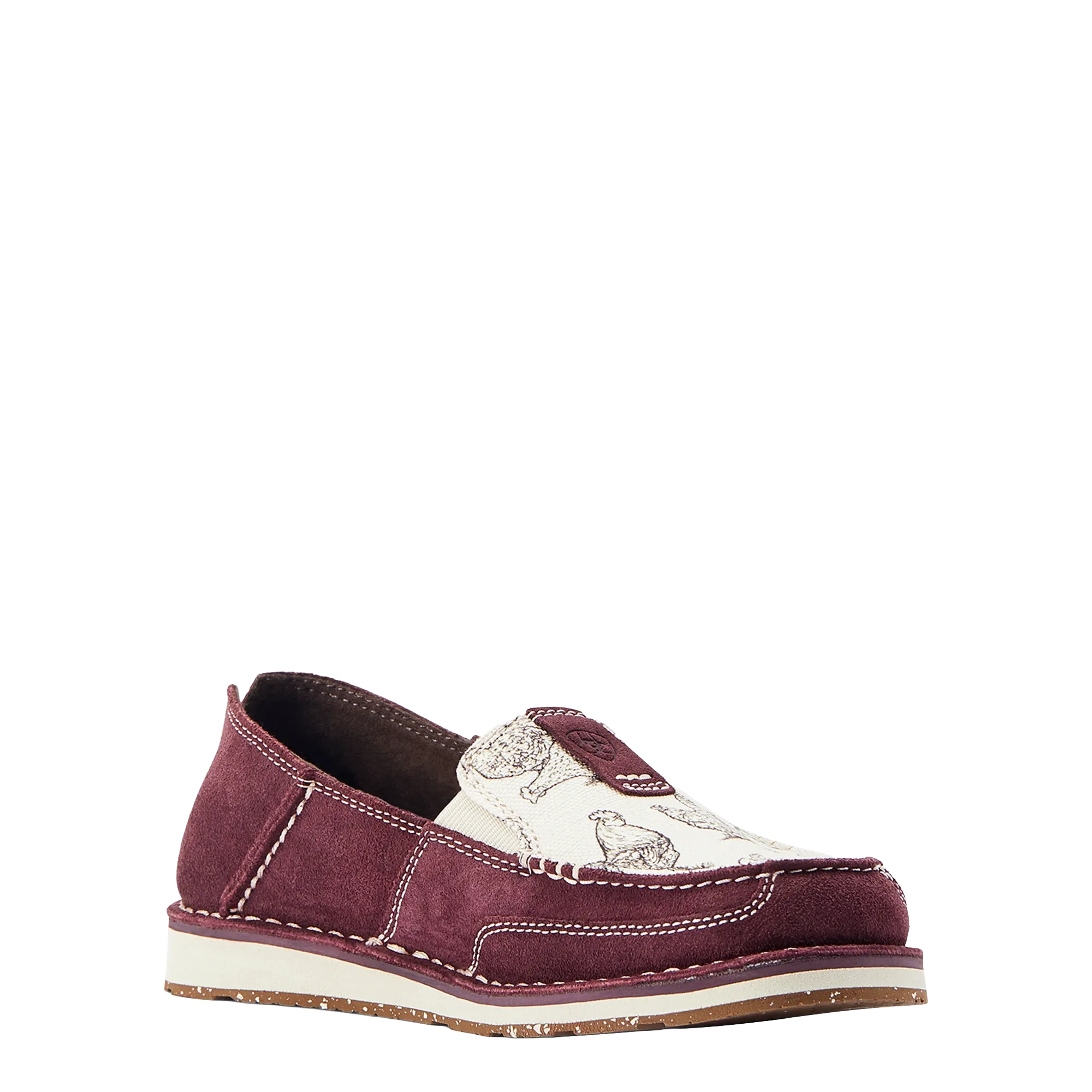 Sure! Here’s an optimized title for the e-commerce product:

**Ariat Womens Cruiser Graphic Slip-On Shoes - Stylish Wine Color, Comfortable Casual Footwear for Everyday Wear**