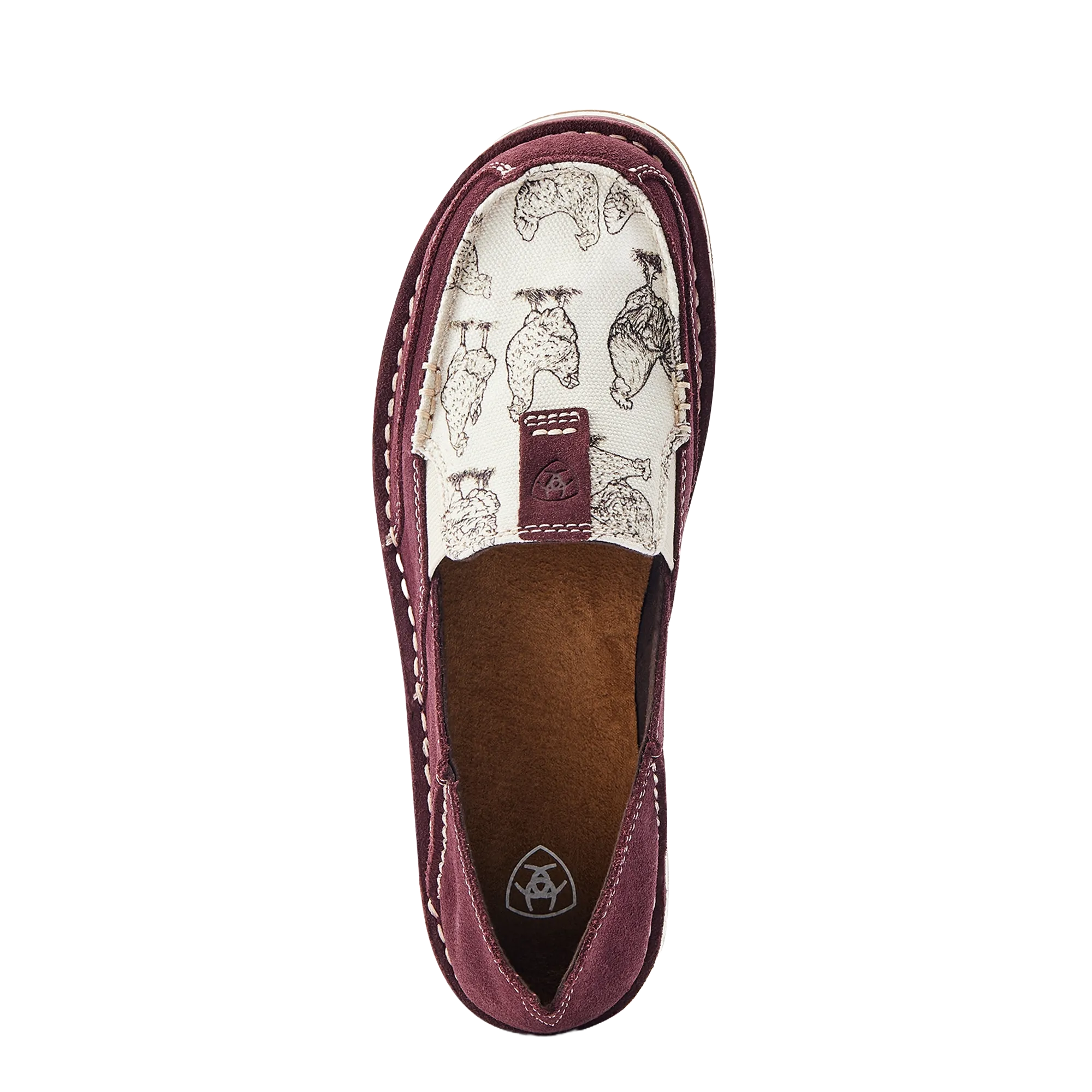 Sure! Here’s an optimized title for the e-commerce product:

**Ariat Womens Cruiser Graphic Slip-On Shoes - Stylish Wine Color, Comfortable Casual Footwear for Everyday Wear**