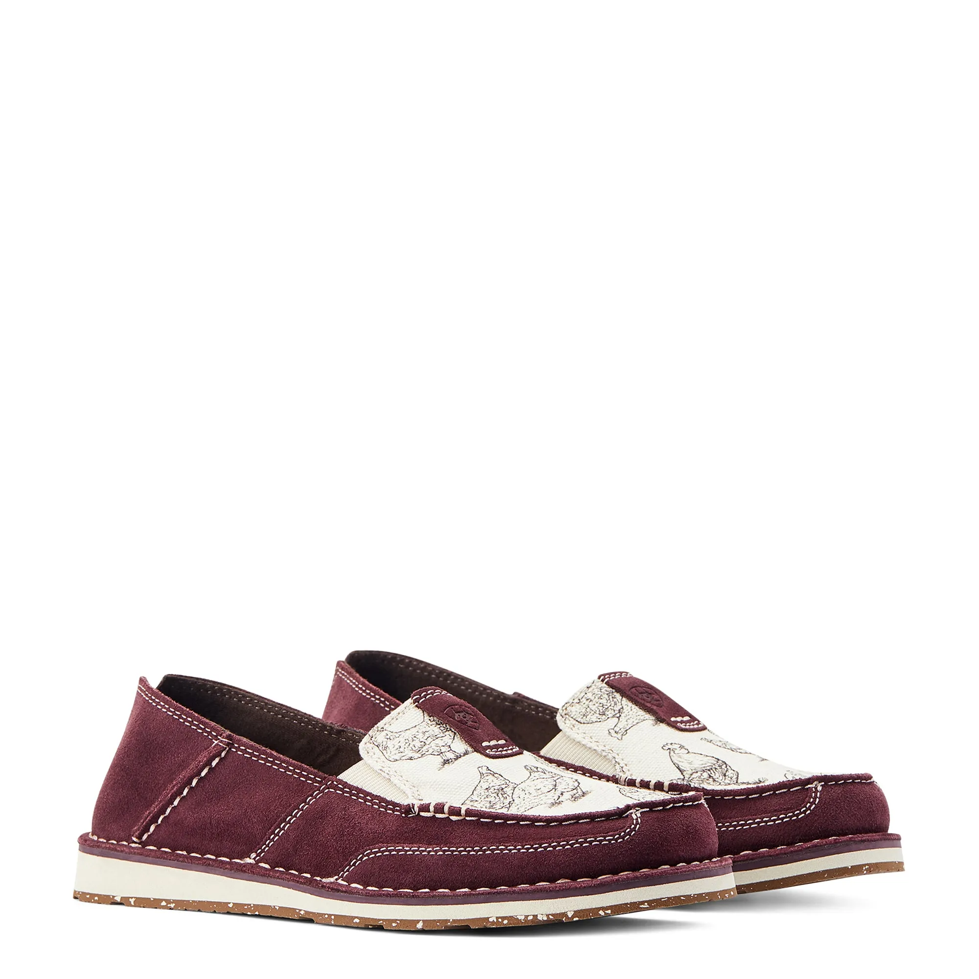 Sure! Here’s an optimized title for the e-commerce product:

**Ariat Womens Cruiser Graphic Slip-On Shoes - Stylish Wine Color, Comfortable Casual Footwear for Everyday Wear**