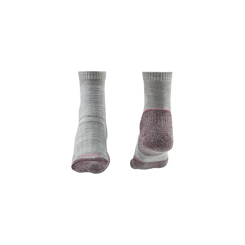 Bridgedale Womens Performance 3/4 Crew Socks - Ultralight and Made with Merino Wool