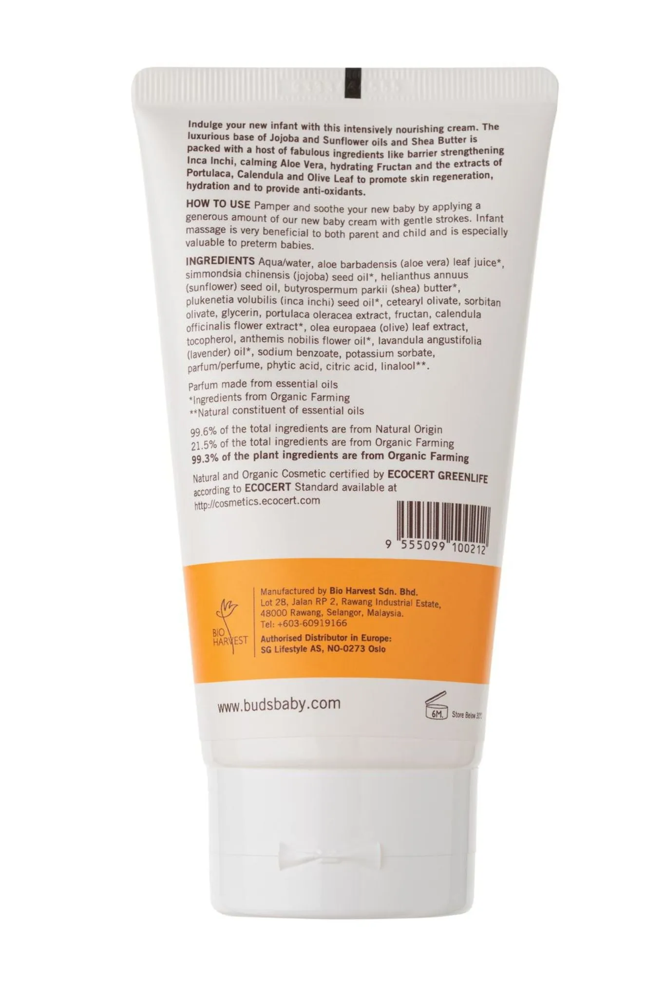 Buds Everyday Organics Infant Cream - 150ml