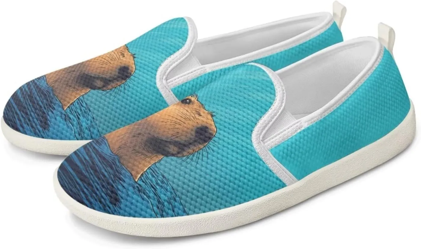 Capybara Outdoor Loafer Wedding Shoes Dress Flats Classic Leisure Walking Shoes for Women Ladies