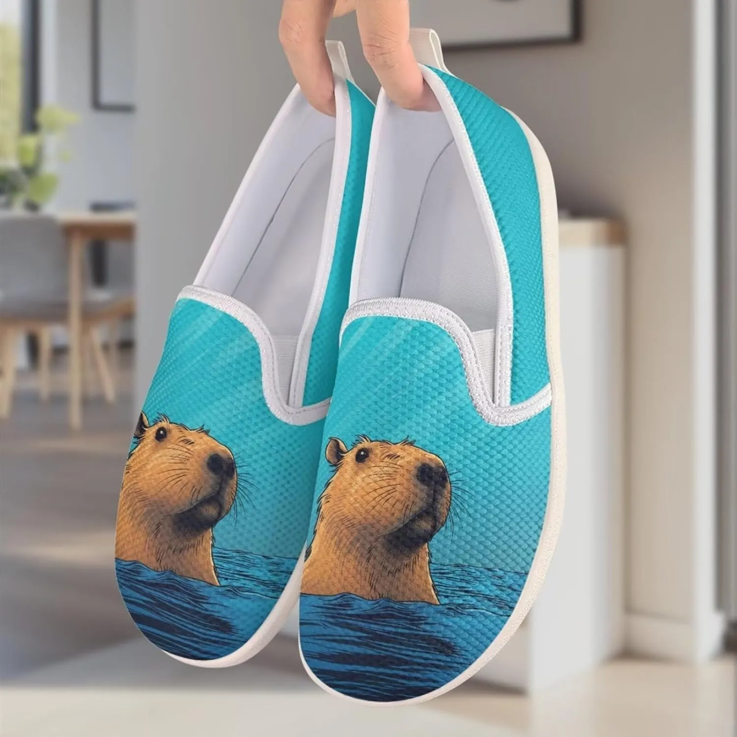 Capybara Outdoor Loafer Wedding Shoes Dress Flats Classic Leisure Walking Shoes for Women Ladies