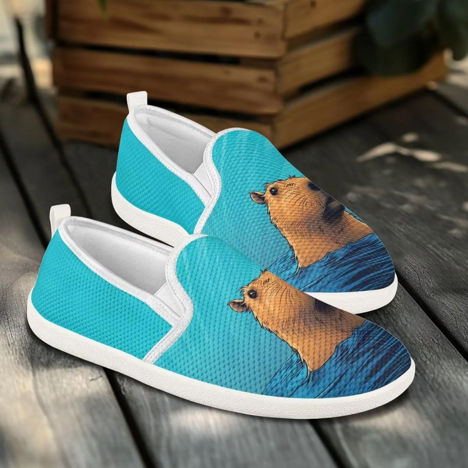 Capybara Outdoor Loafer Wedding Shoes Dress Flats Classic Leisure Walking Shoes for Women Ladies