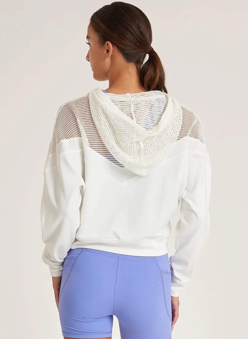 Comforted Mesh Inset Hoodie