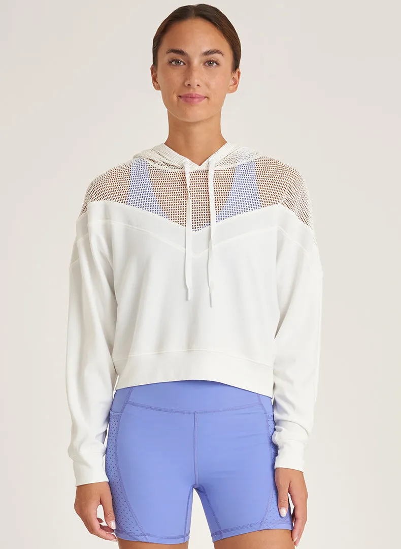 Comforted Mesh Inset Hoodie