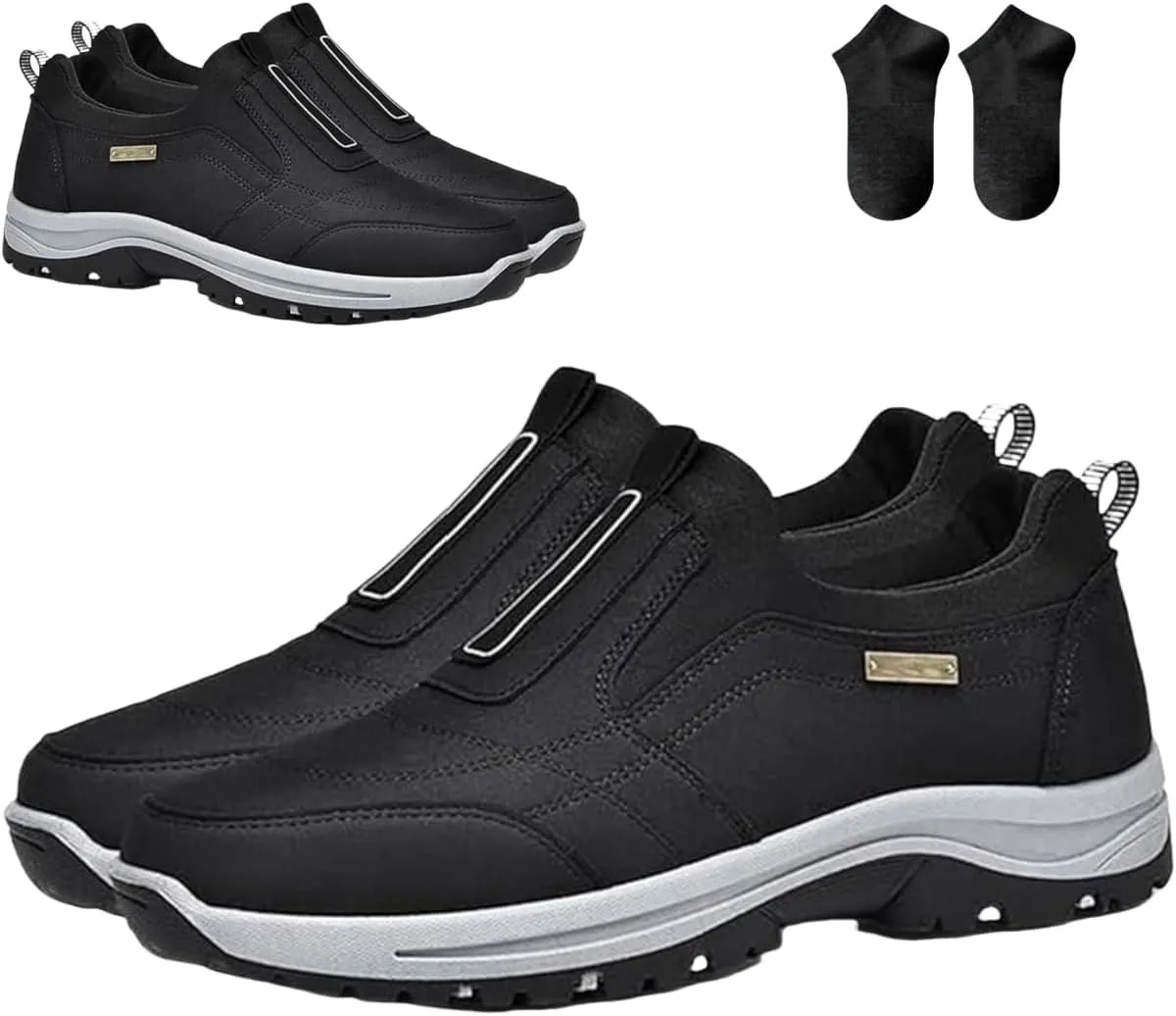 Daladder Walking Shoes,Men's Comfortable Waterproof Breathable Orthopedic Sneaker,Outdoor Lightweight Non Slip Hiking Loafers