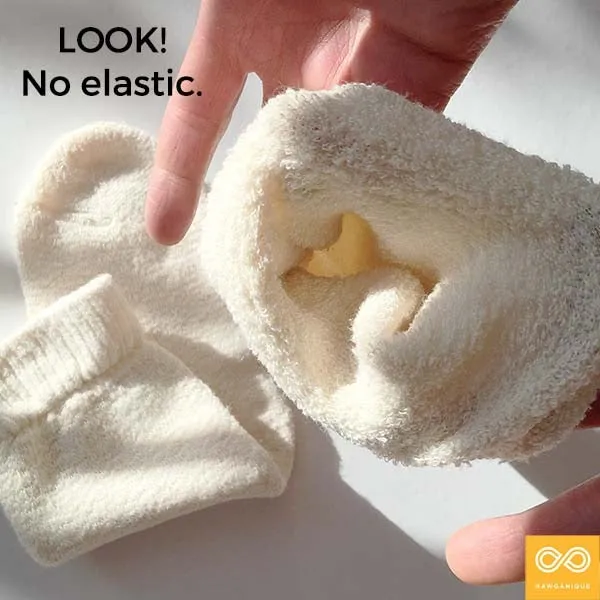 Ultra-Soft Plush Hemp Terry Socks - 99% Organic, Thick & Cozy (1 Pair) - 99.95% Biodegradable
