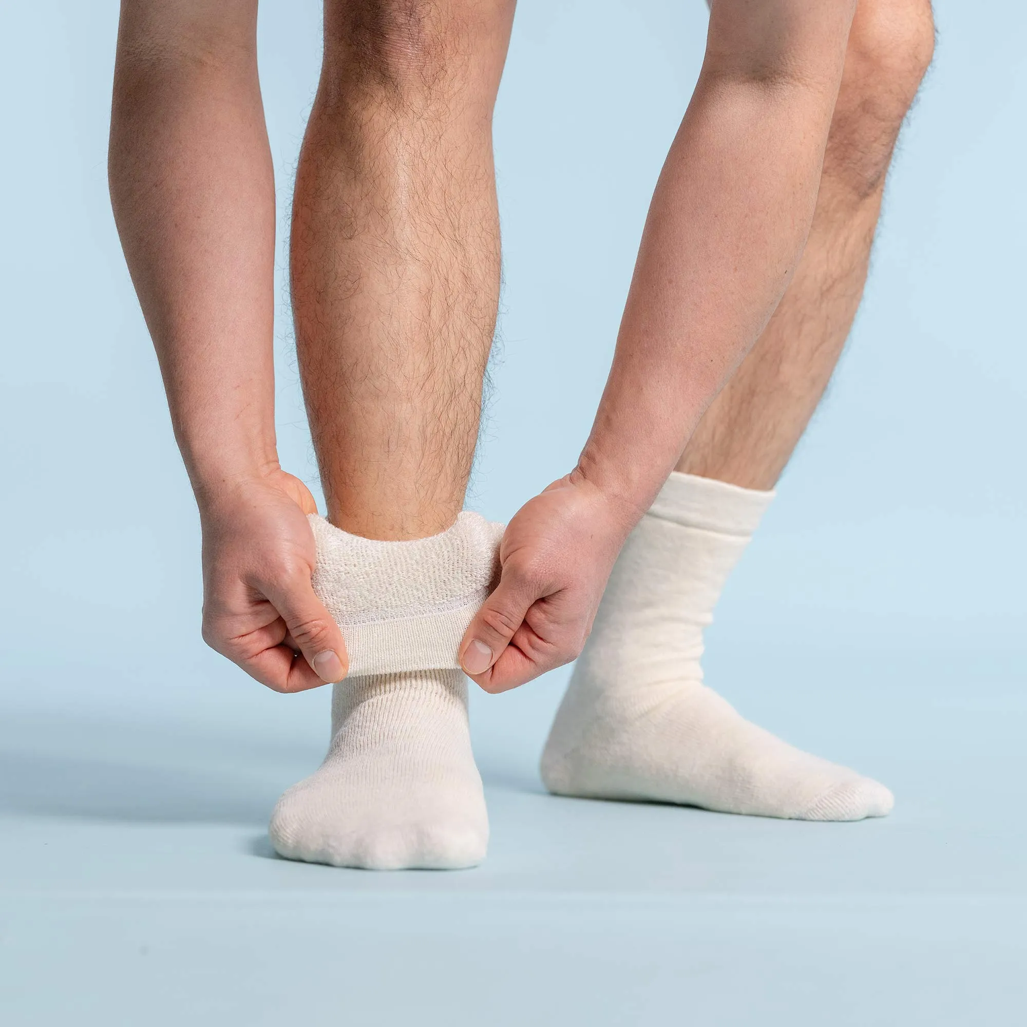 Ultra-Soft Plush Hemp Terry Socks - 99% Organic, Thick & Cozy (1 Pair) - 99.95% Biodegradable