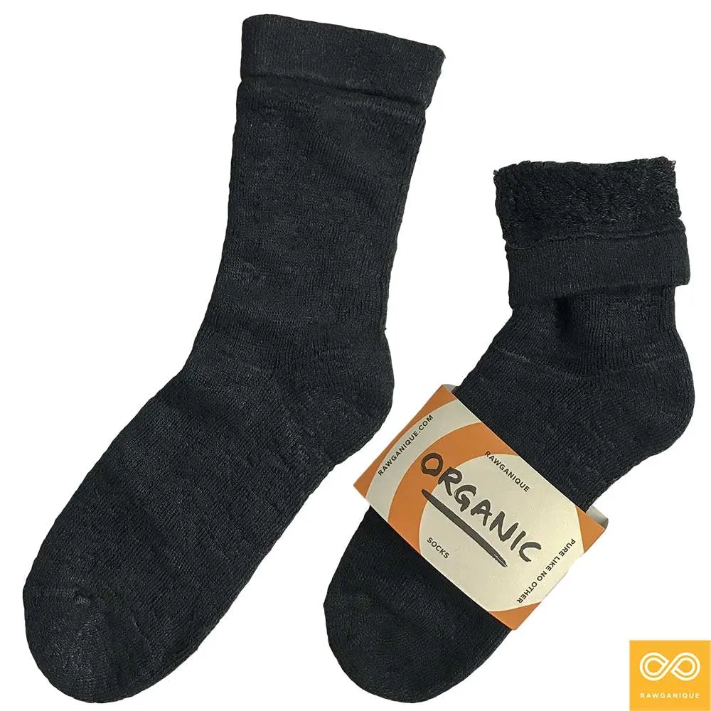Ultra-Soft Plush Hemp Terry Socks - 99% Organic, Thick & Cozy (1 Pair) - 99.95% Biodegradable
