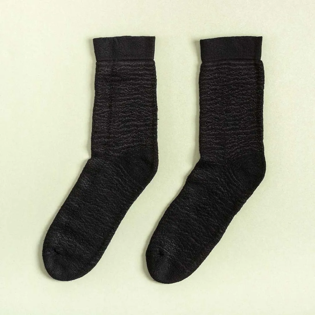 Ultra-Soft Plush Hemp Terry Socks - 99% Organic, Thick & Cozy (1 Pair) - 99.95% Biodegradable