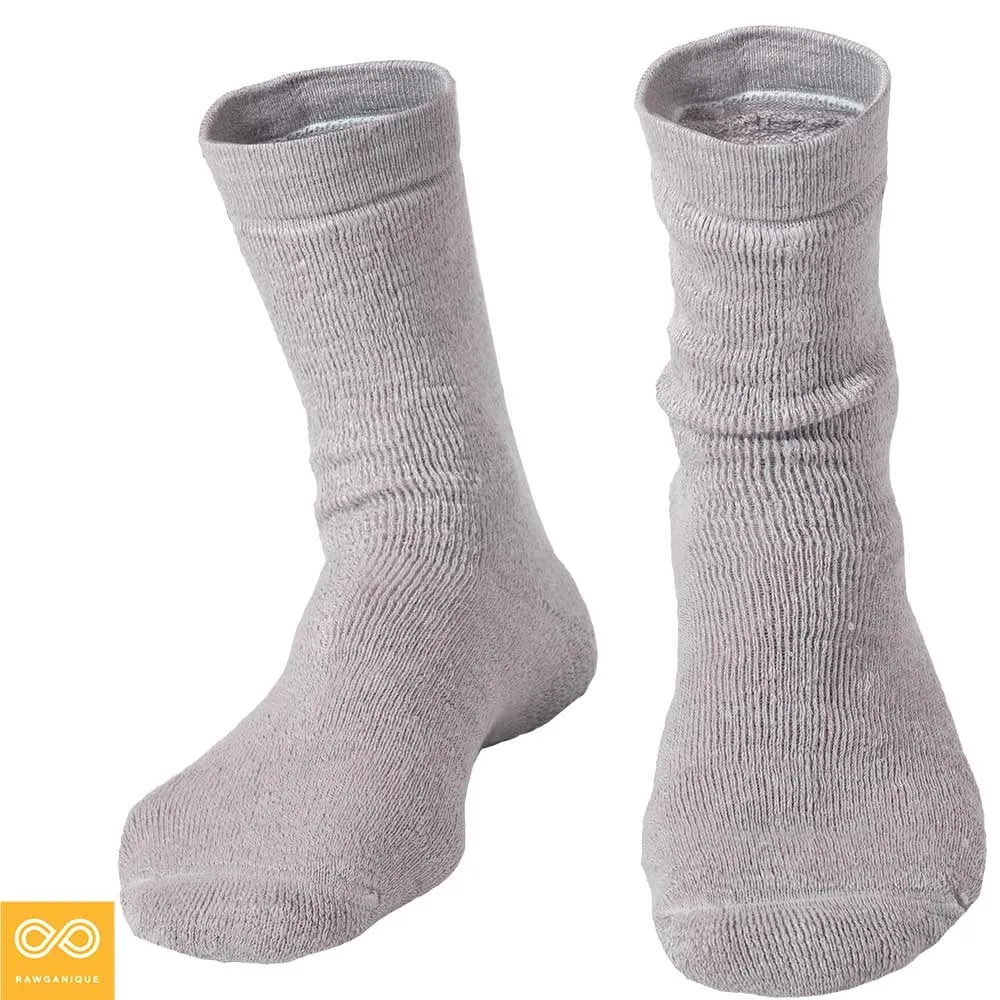 Ultra-Soft Plush Hemp Terry Socks - 99% Organic, Thick & Cozy (1 Pair) - 99.95% Biodegradable