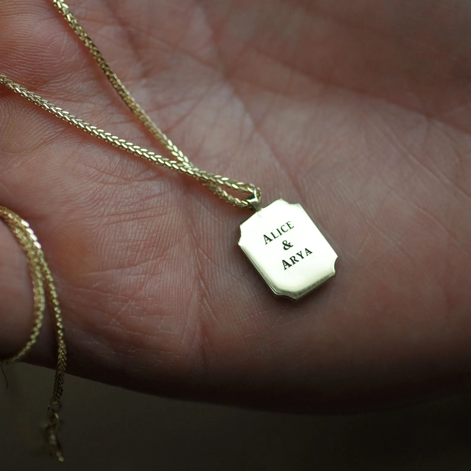 Enamel DAD / MOM Necklace