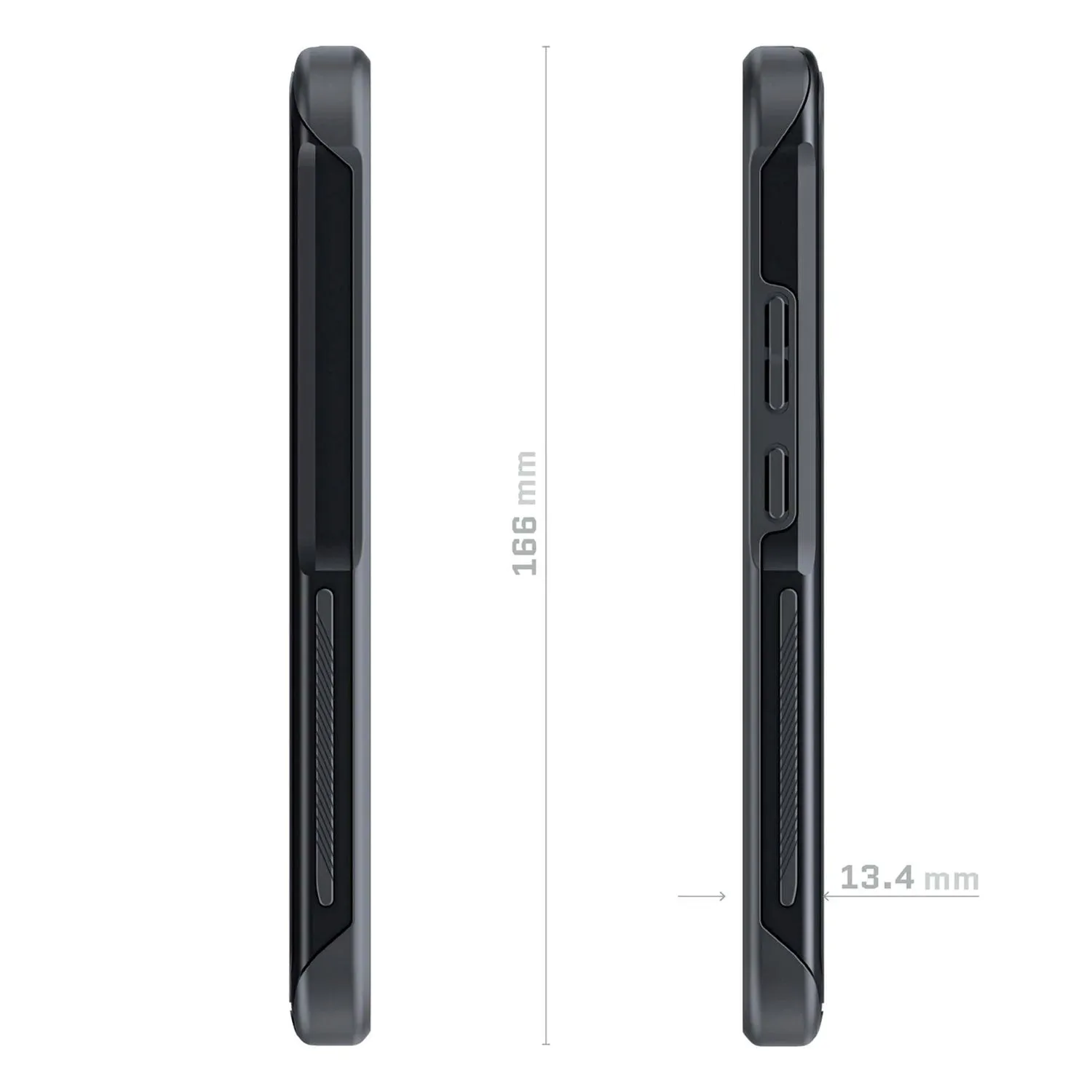 Ghostek Samsung Galaxy S22 Plus Case Atomic Slim 4 Aluminum Phantom Black