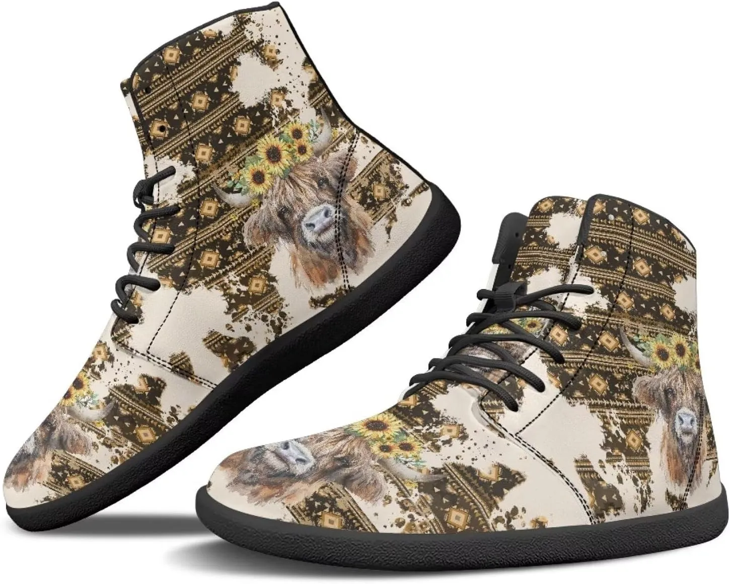 High Top Sneakers for Women Waterproof Barefoot Leather Shoes Women