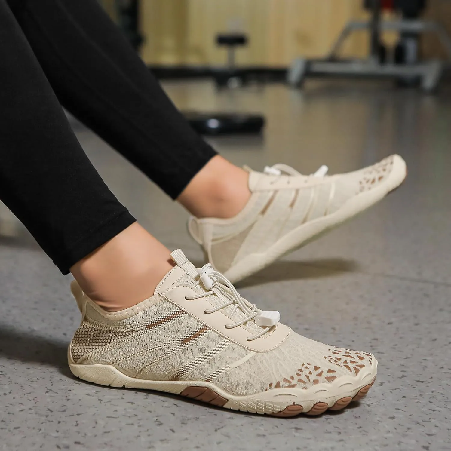 Hike Barefoot Shoes Womens,New Barefoot Footwear, Non-Slip Water Shoes,Breathable & Non-Slip Athletic Footwear,Wide Toe with Hike