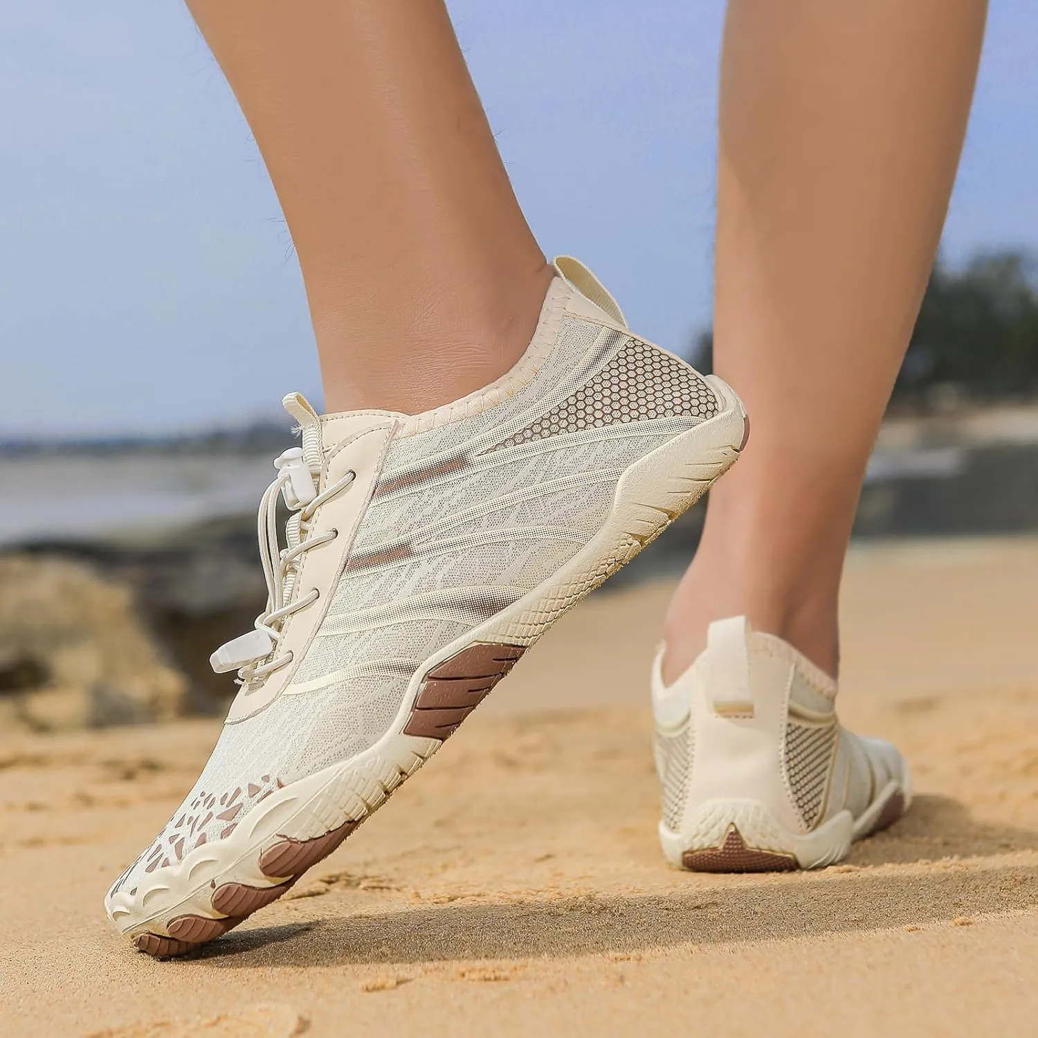 Hike Barefoot Shoes Womens,New Barefoot Footwear, Non-Slip Water Shoes,Breathable & Non-Slip Athletic Footwear,Wide Toe with Hike