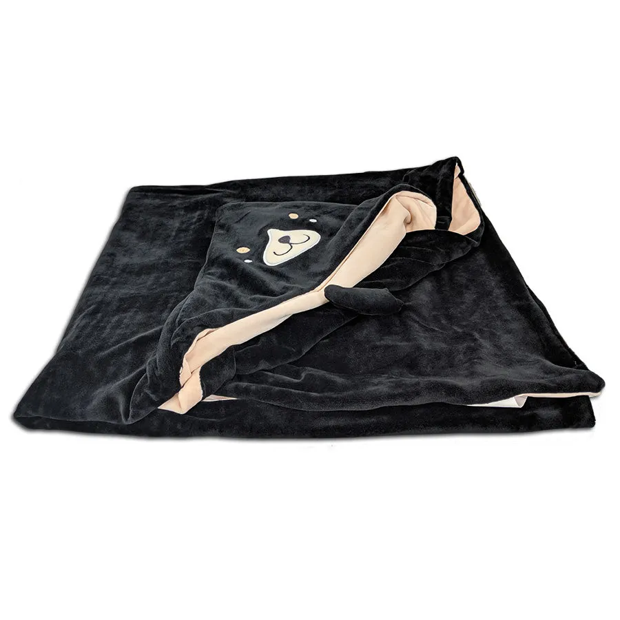 Hooded Animal Blanket for Kids | Wylie The Dog