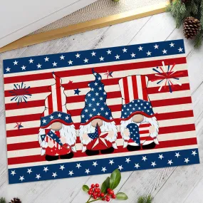 Independence Day Style Area Rug Indoor Entrance Mat Washable