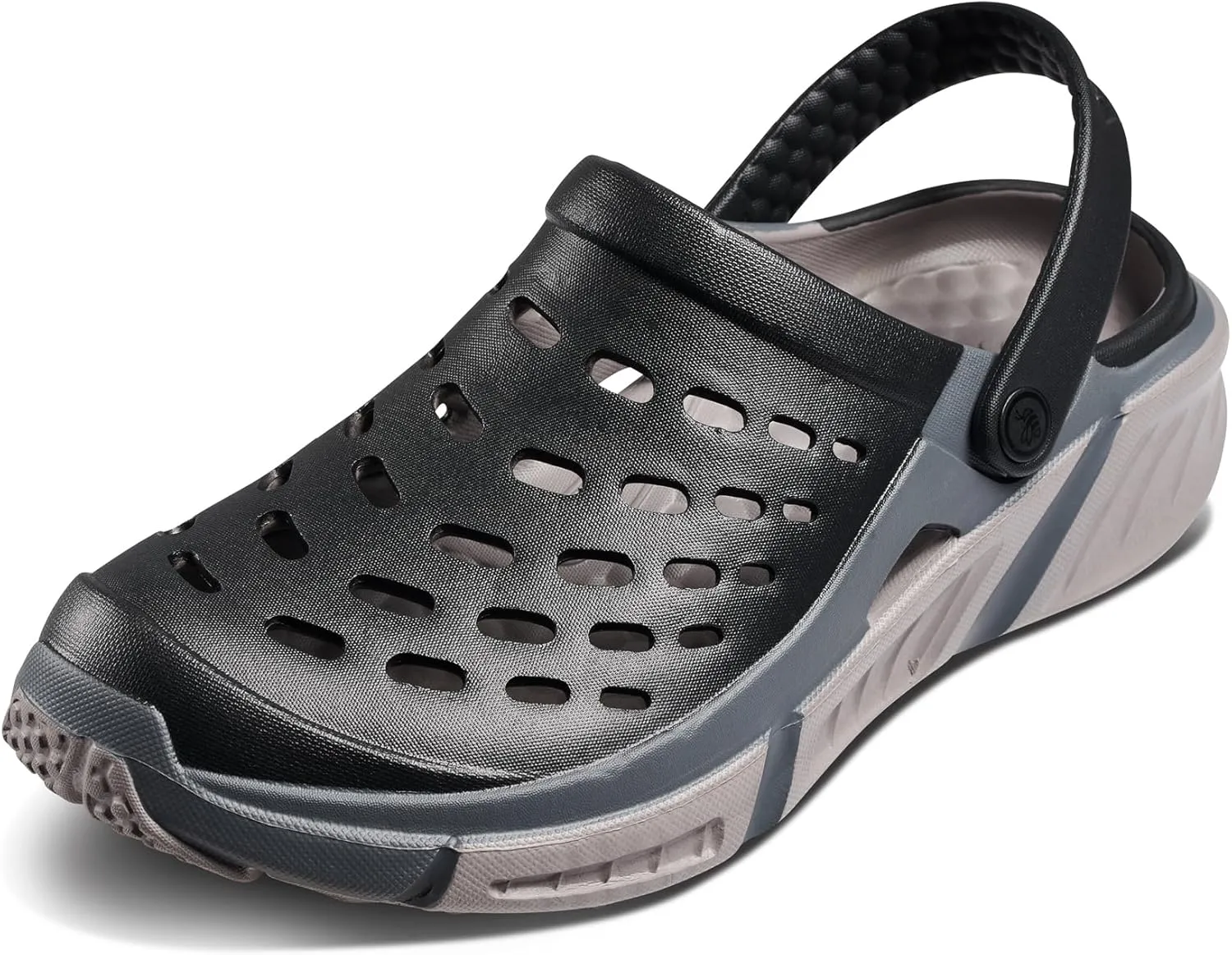 Joybees Men's Trekking Clog - Rubber Garden Clogs for Men, Outdoor Sport Sandals, Foam Water & Sand Shoes with Arch Support for Work, Waterproof