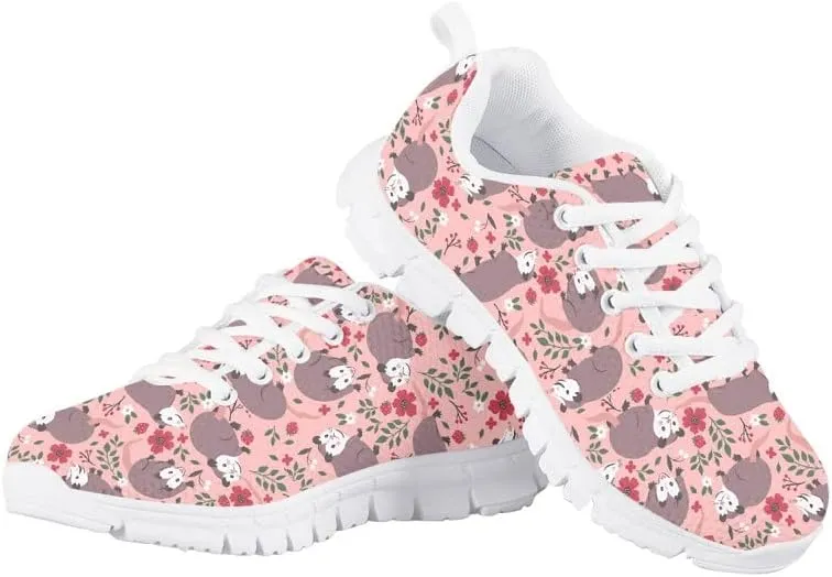 Judtueit Hipie Flower Kids Trainers School Shoes, Girls Low-Top Tennis Shoes, Teen Autumn/Winter Sneakers Hiking Shoes