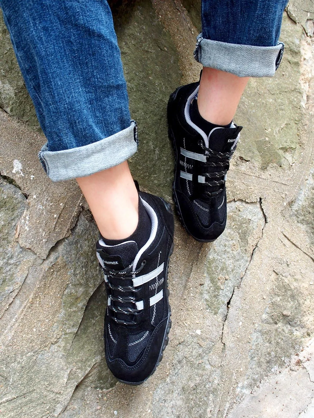 Knixmax Womens Hiking Shoes Lightweight Non-Slip Climbing Trekking Sneakers for Woman Camping Backpacking Shoe Summer Hiker Shoes