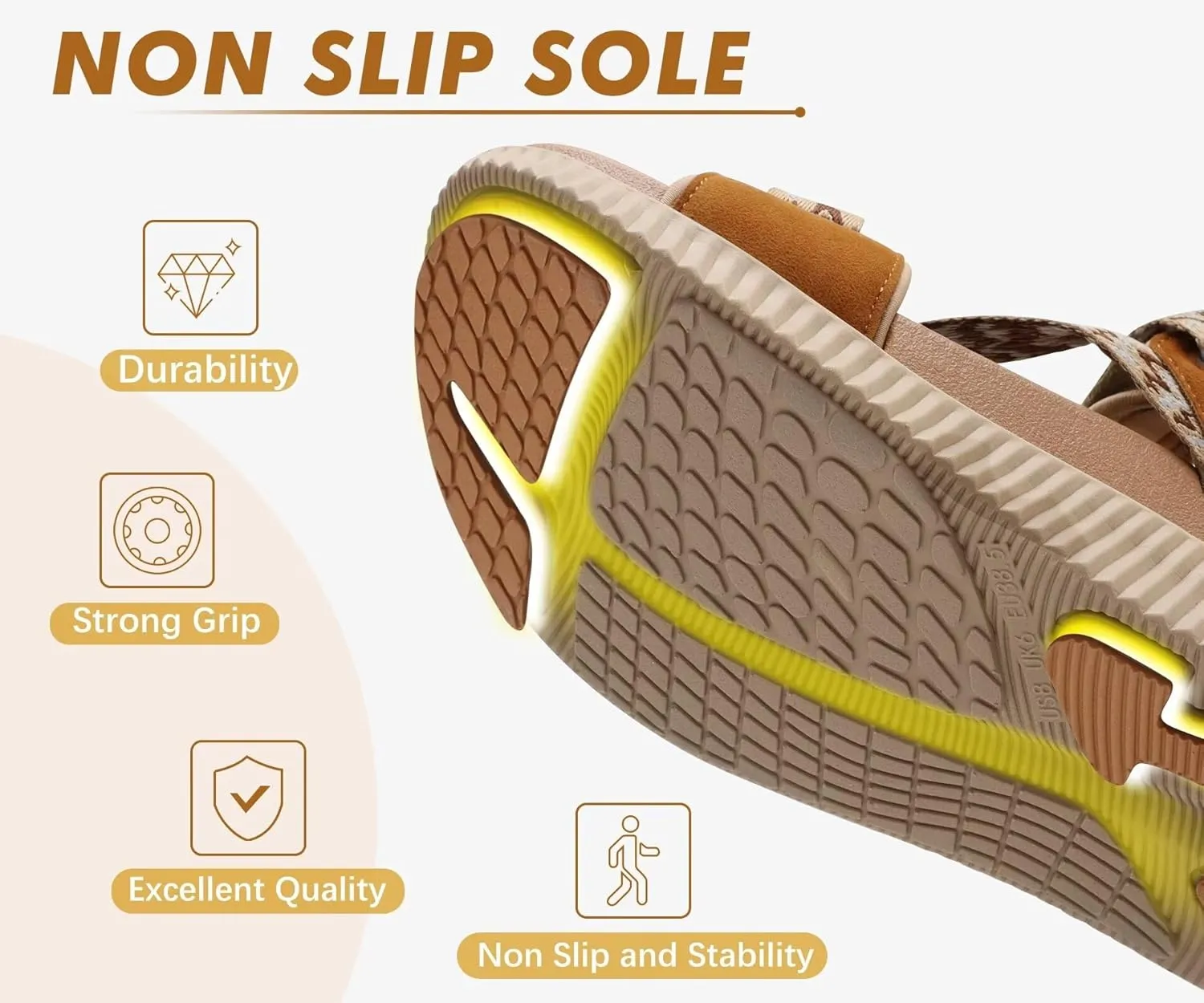 KuaiLu Womens Orthopedic Walking Sandals Recovery Sport Outdoor Hiking Water Sandles Thick Athletic Cushion Adjustable Leather Strap Sandals with Comfortable Plantar Fasciitis Arch Support