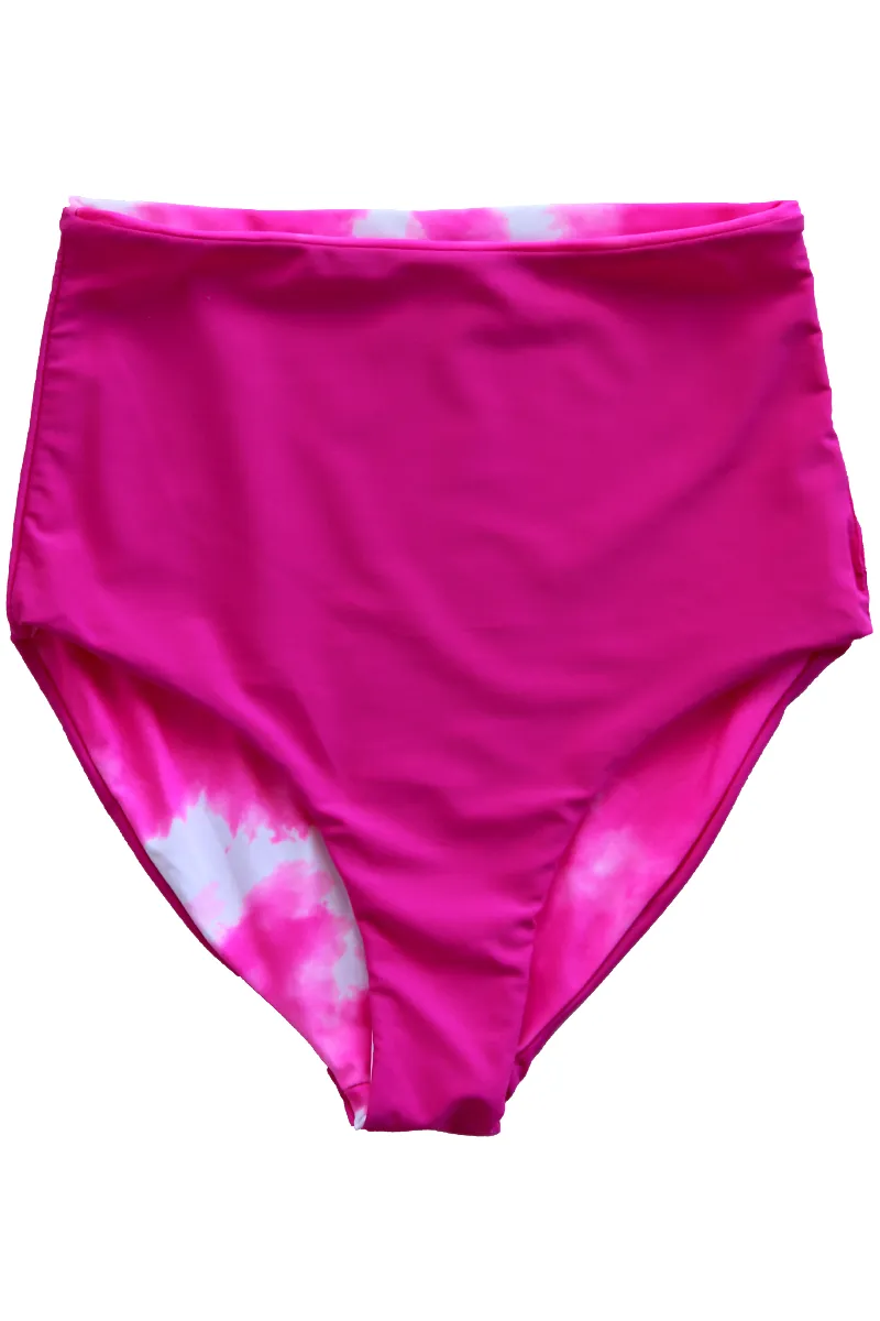 Leisure Reversible Bottoms |  Neon Pink & Tie Dye Pink | Final Sale