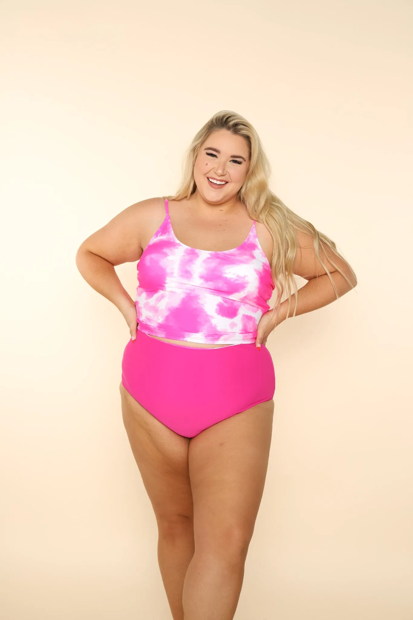Leisure Reversible Bottoms |  Neon Pink & Tie Dye Pink | Final Sale
