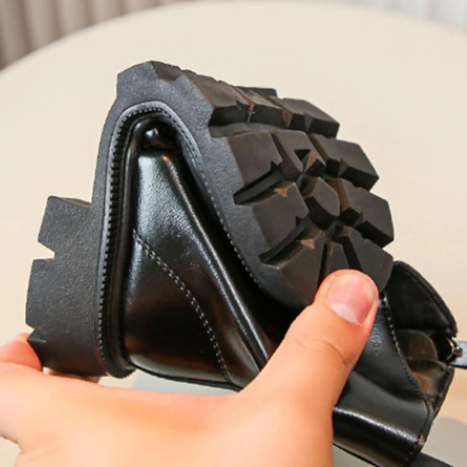 Little Child Leather Ankle Boot Big Kids Warm Side Zipper Warm Side Solid Classic Fashion Girl Leather Western Boots