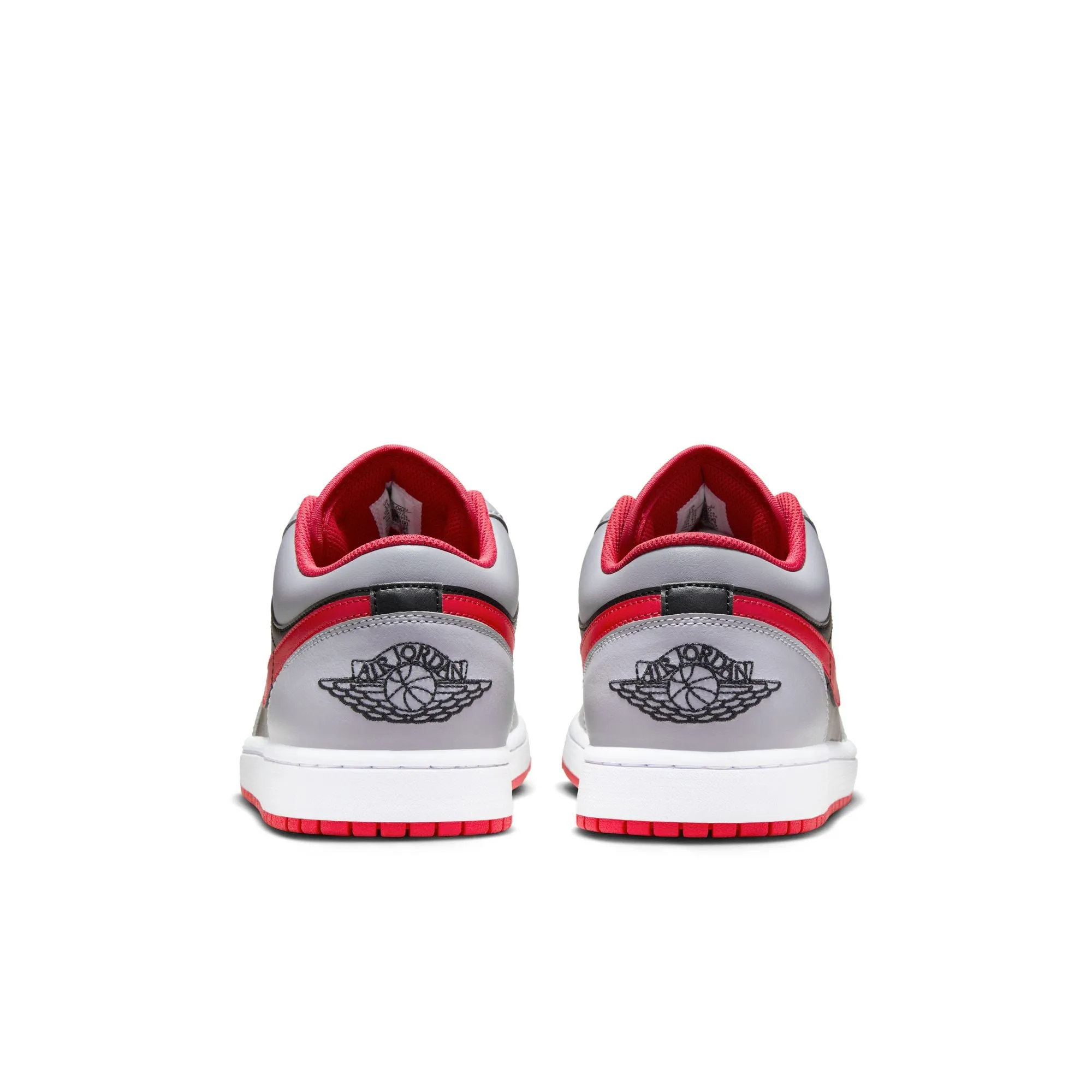 Men's Air Jordan 1 Low-BLACK/FIRE RED-CEMENT GREY-WHITE