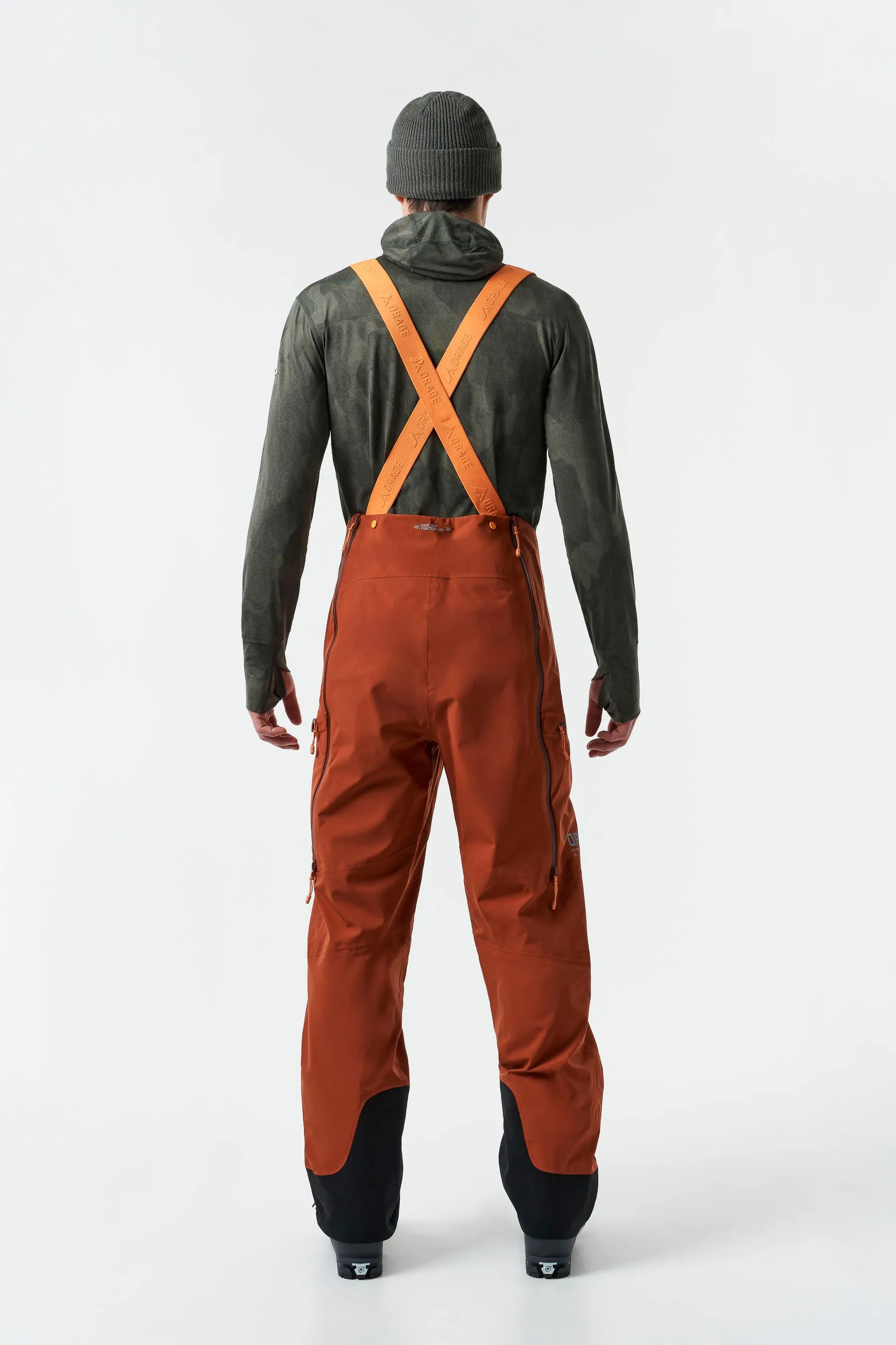 Men`s MTN-X Grade 3L Light Bib-Dark Terracotta