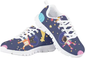 Mumeson Kids Running Shoes Sneakers Lace Up Athletic Low Top Sneakers Anti-Skid EVA Soles Shoes 28-34 Size