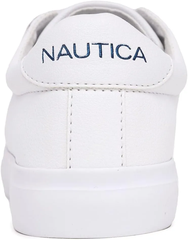 Nautica Women's Slip-On Sneakers – Casual Low-Top Walking Shoes – Comfortable No-Lace Fashion Tennis Style