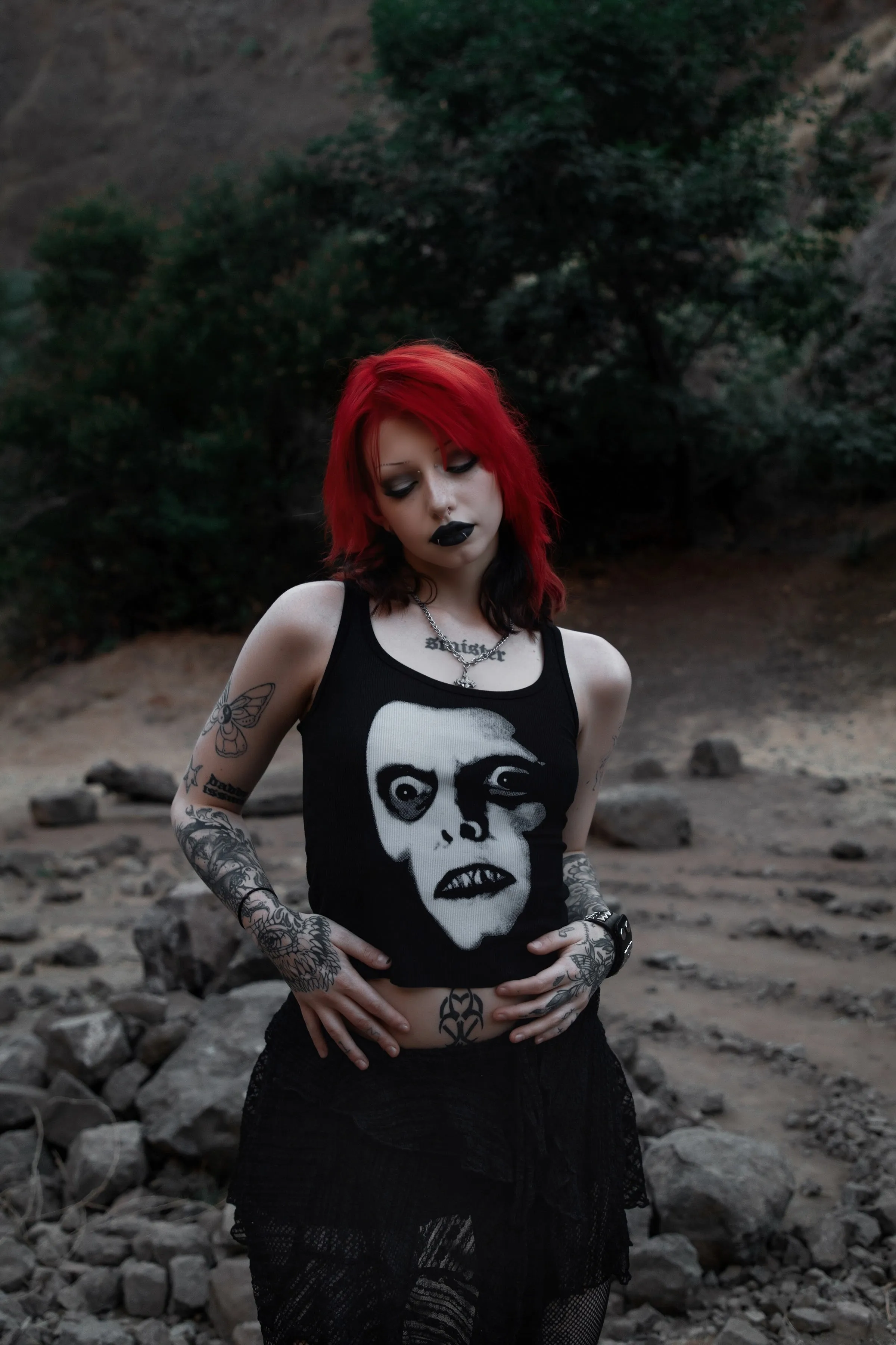 Pazuzu Ribbed Tank Top