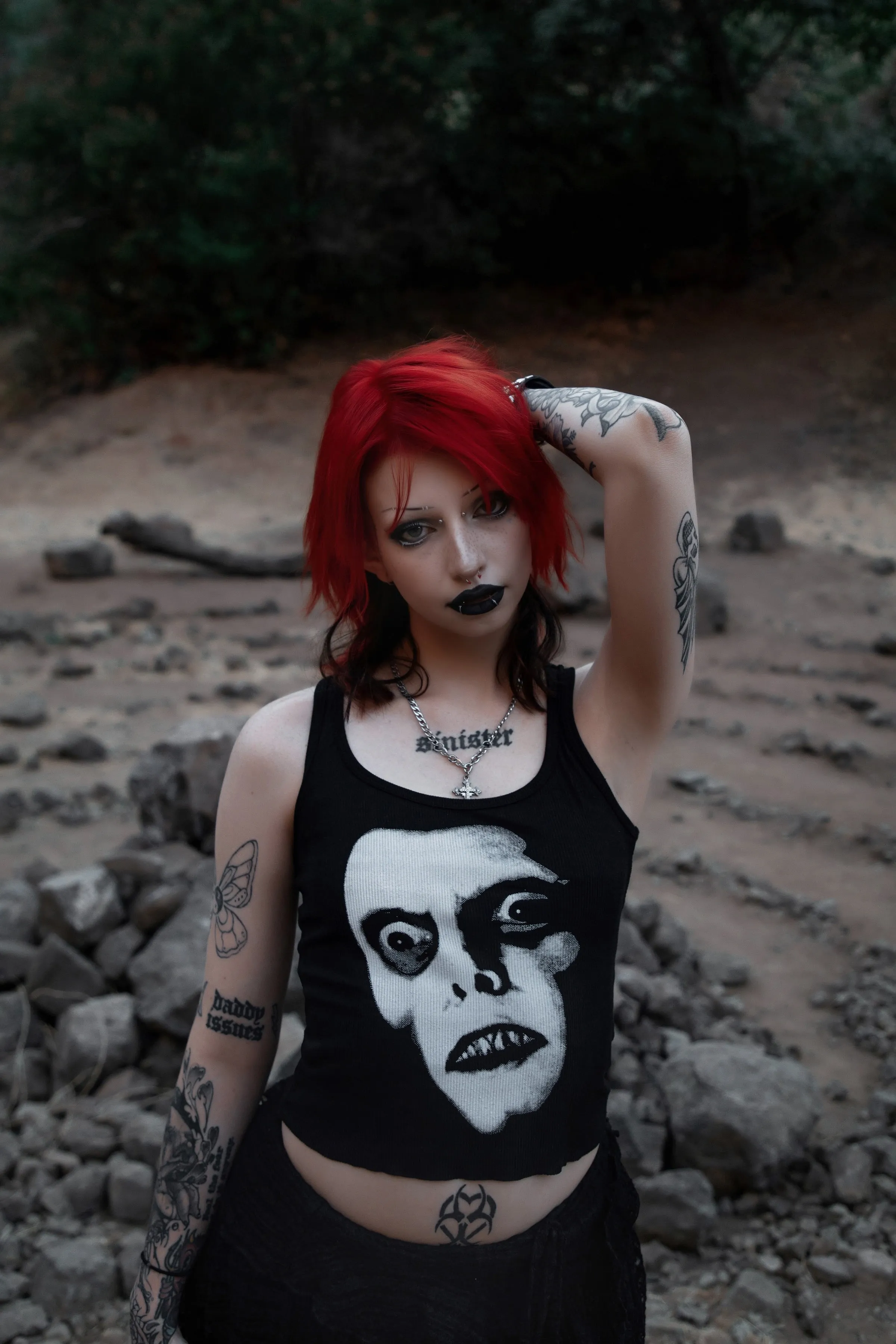 Pazuzu Ribbed Tank Top