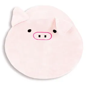 Round Memory Foam Pig Themed Pillow | Olivia The Pig