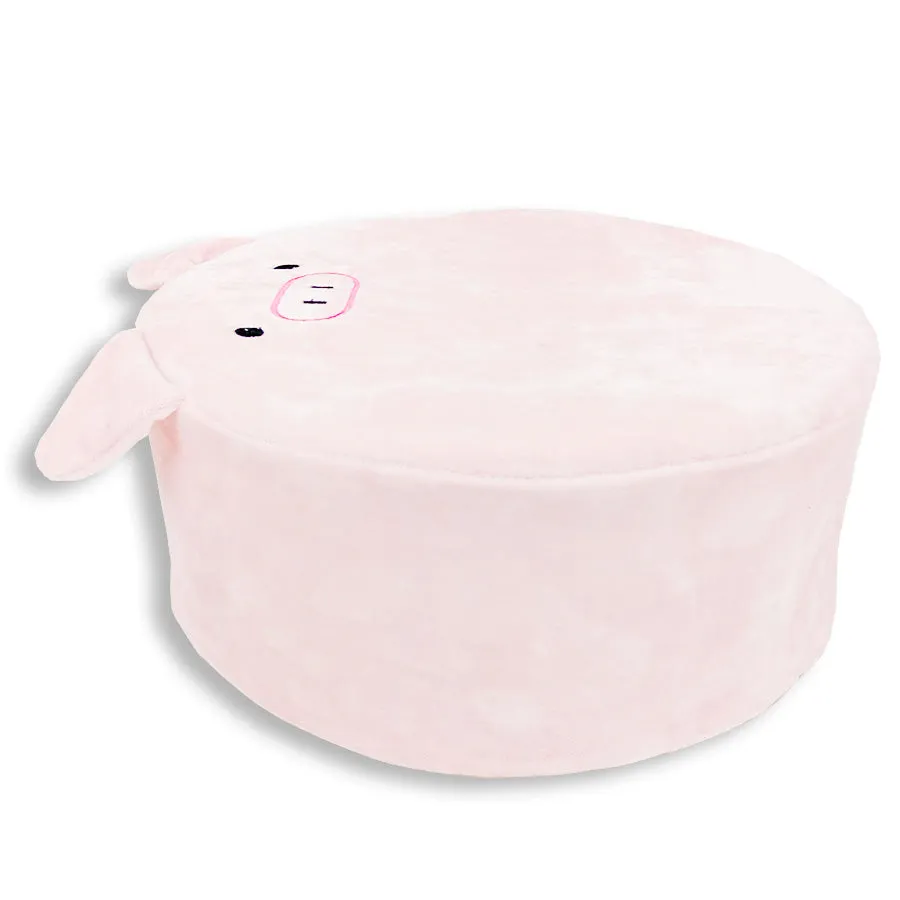 Round Memory Foam Pig Themed Pillow | Olivia The Pig