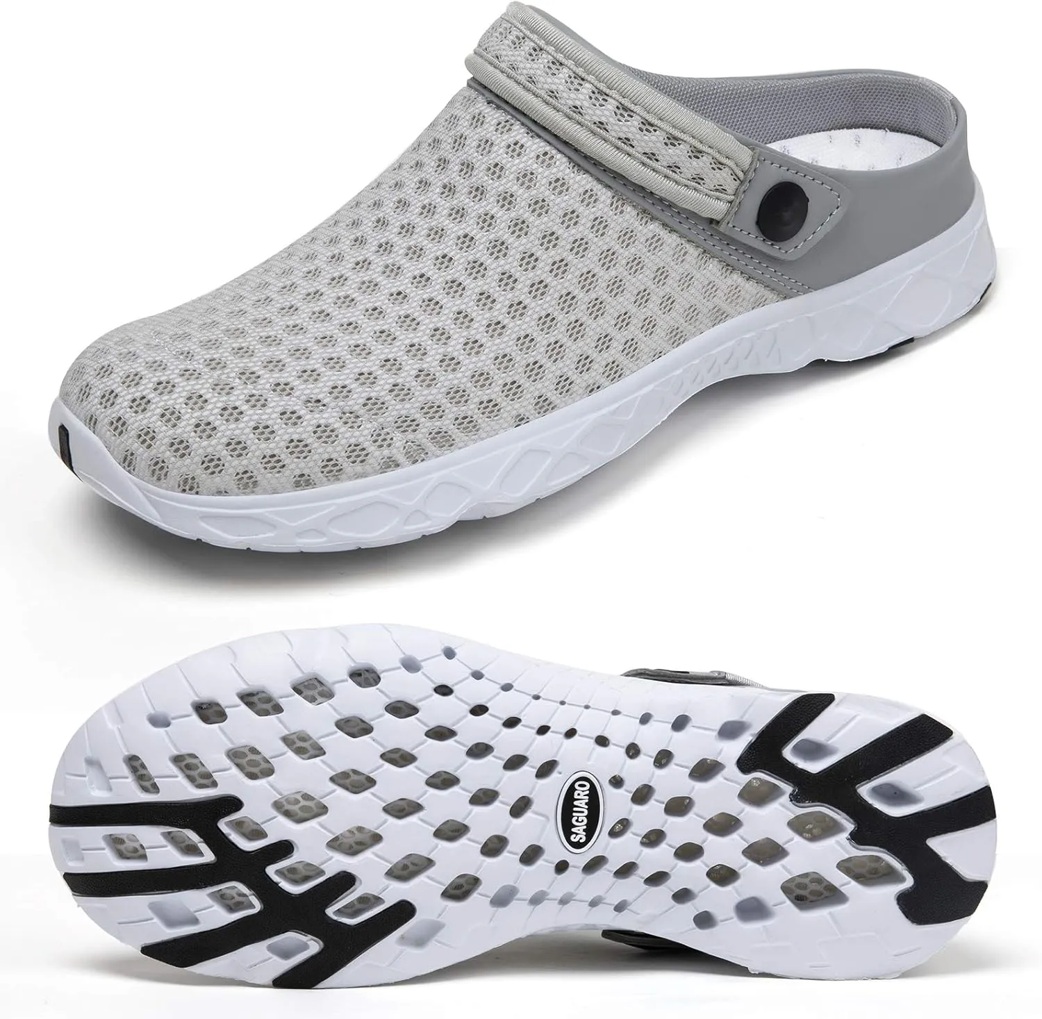 SAGUARO Men's Women's Quick Dry Garden Shoes Lightweight Breathable Gardening Clog Water Shoes Mesh Sandals for Sports Outdoor Beach Pool Exercise