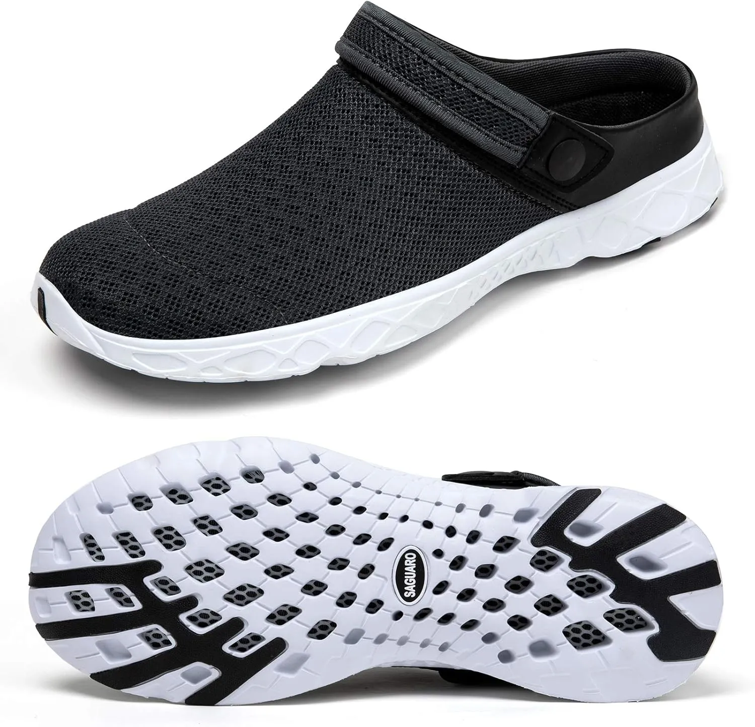 SAGUARO Men's Women's Quick Dry Garden Shoes Lightweight Breathable Gardening Clog Water Shoes Mesh Sandals for Sports Outdoor Beach Pool Exercise