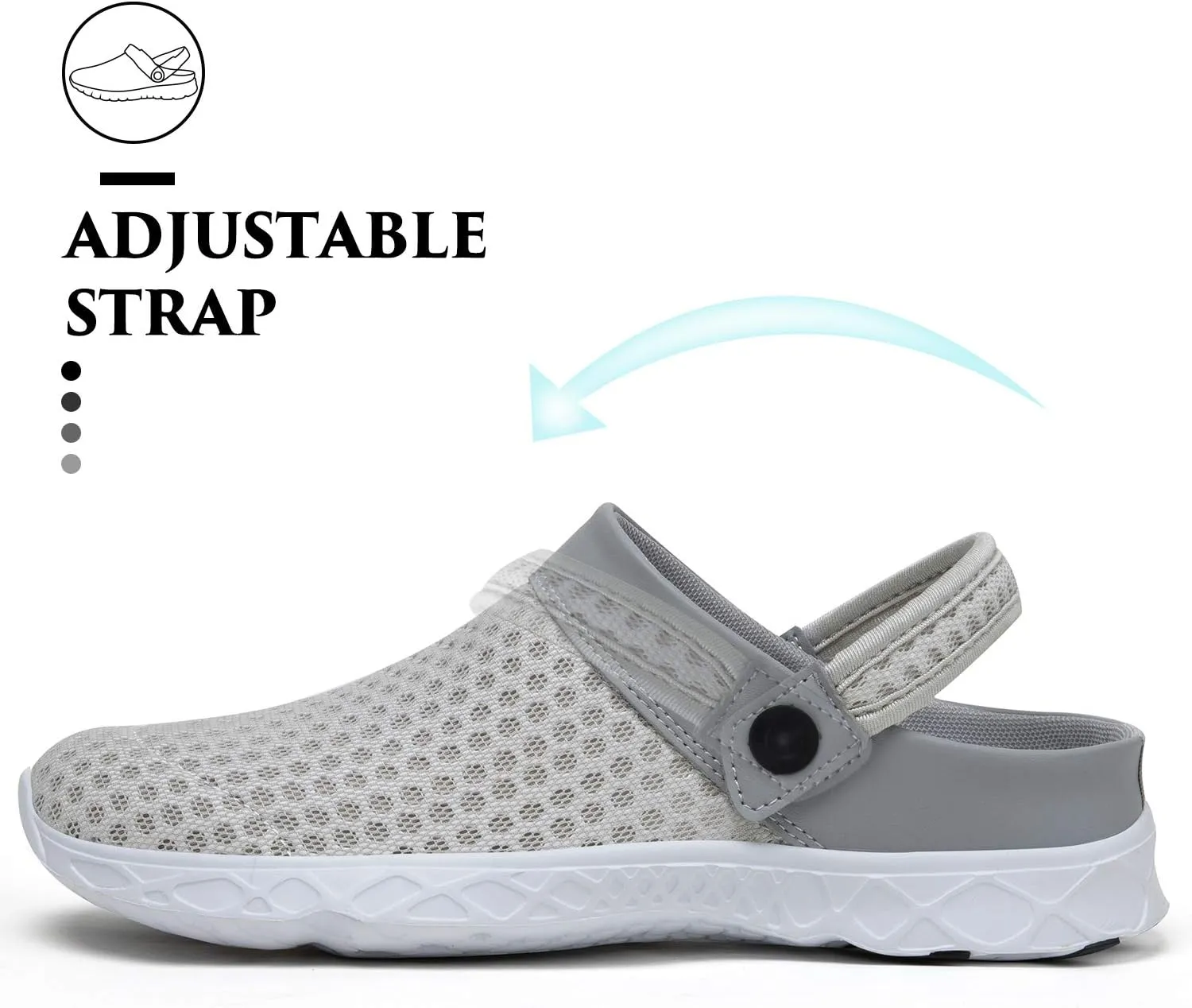 SAGUARO Men's Women's Quick Dry Garden Shoes Lightweight Breathable Gardening Clog Water Shoes Mesh Sandals for Sports Outdoor Beach Pool Exercise