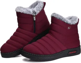 TEMOFON Womens Snow Boots Winter Warm Ankle Boots Waterproof Outdoor Fur Lined Shoes for Women