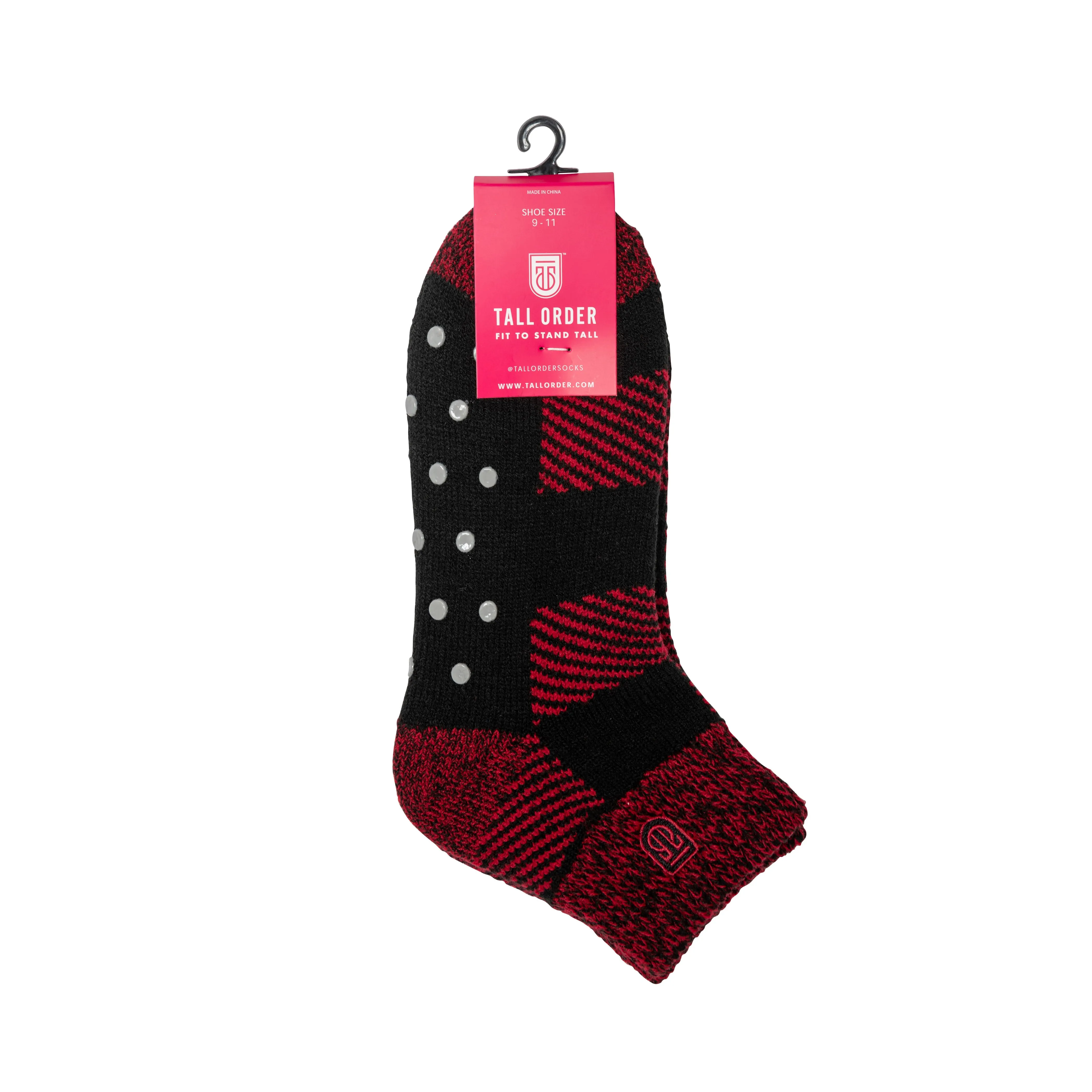 The Cabin Socks - Buffalo Plaid Slipper Socks