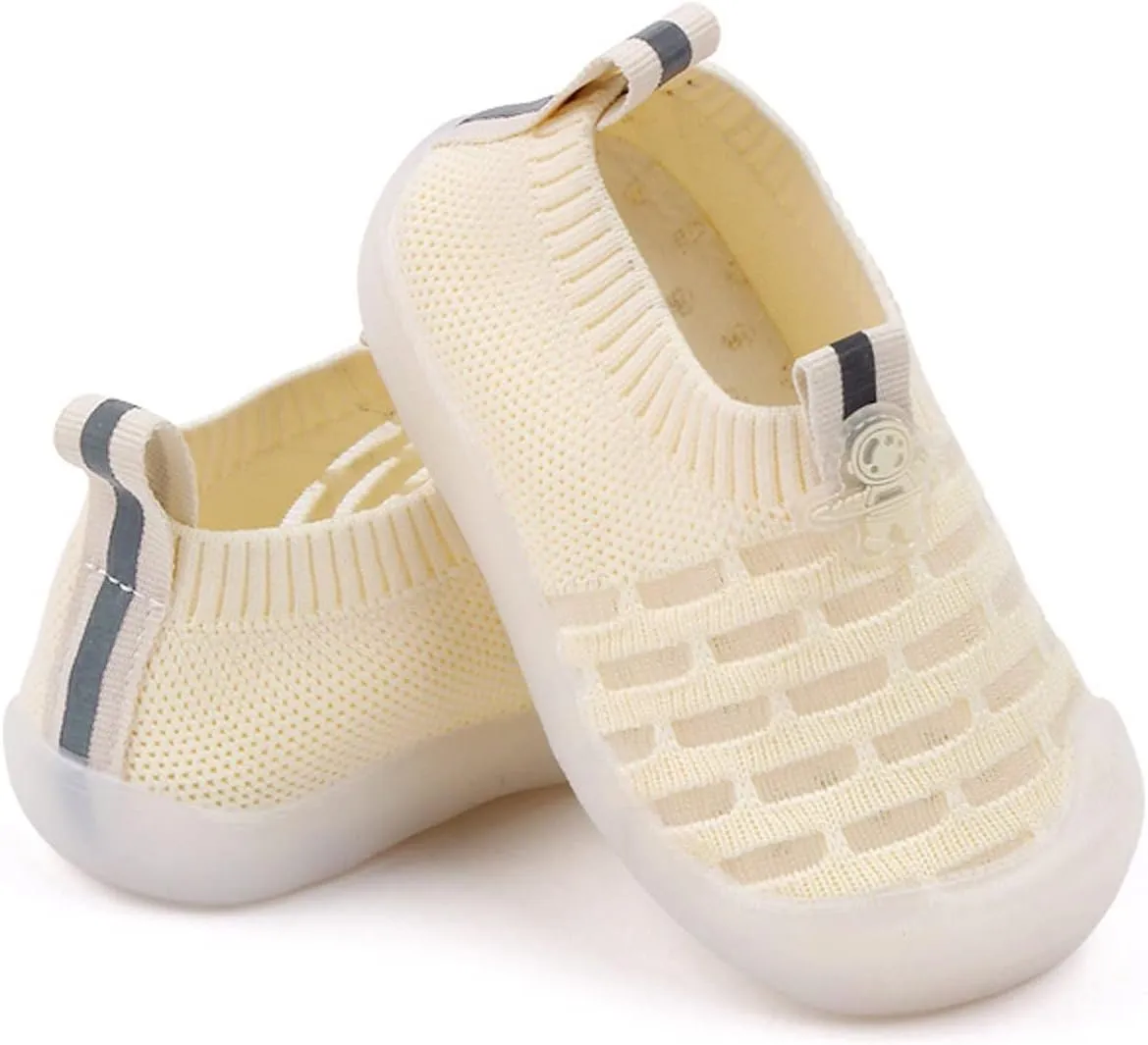 Toddler Baby Sneakers Girls Leisure Shoes Mesh Shoes Breathable Soft Sole Sport Shoes Socks Shoes Boy Solid Tied Shoes