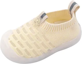 Toddler Baby Sneakers Girls Leisure Shoes Mesh Shoes Breathable Soft Sole Sport Shoes Socks Shoes Boy Solid Tied Shoes