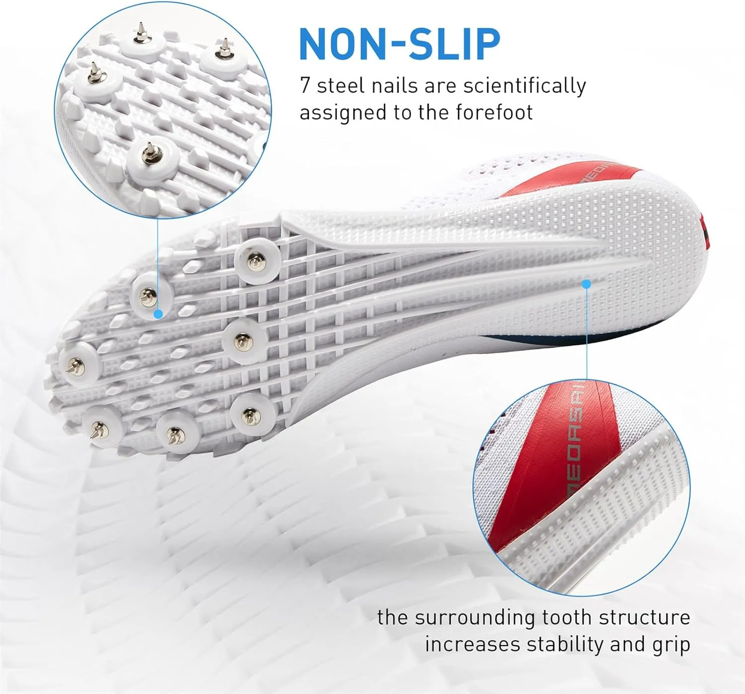 Track and Field Shoes for Men Women Kids Boys Girls Youth Spikes Professional Athletic Sprint Running Racing Shoes