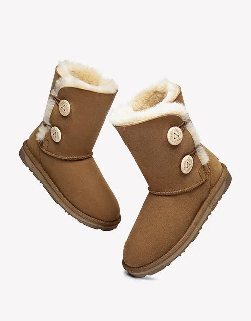 Twin Button in Chestnut